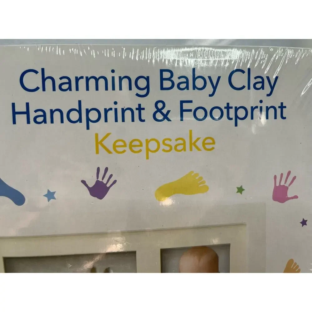Bubzi Baby Clay Handprint &‎ Footprint Kit and Frame Keepsake New Sealed